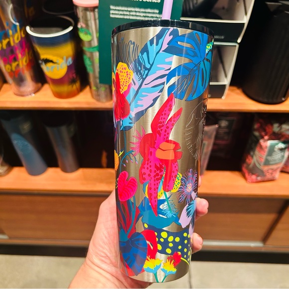 Starbuck Floral Stainless Steel Cup Immersive Insulated Tumbler Venti New 2023 - Picture 10 of 16